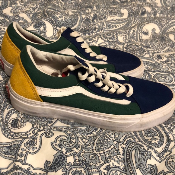 vans color block shoes